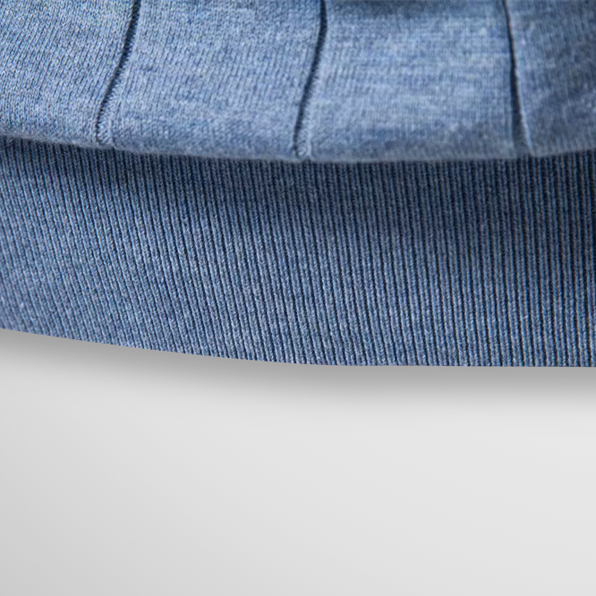 Lucento Rib Tee – Verfijnd, Ademend & Modern