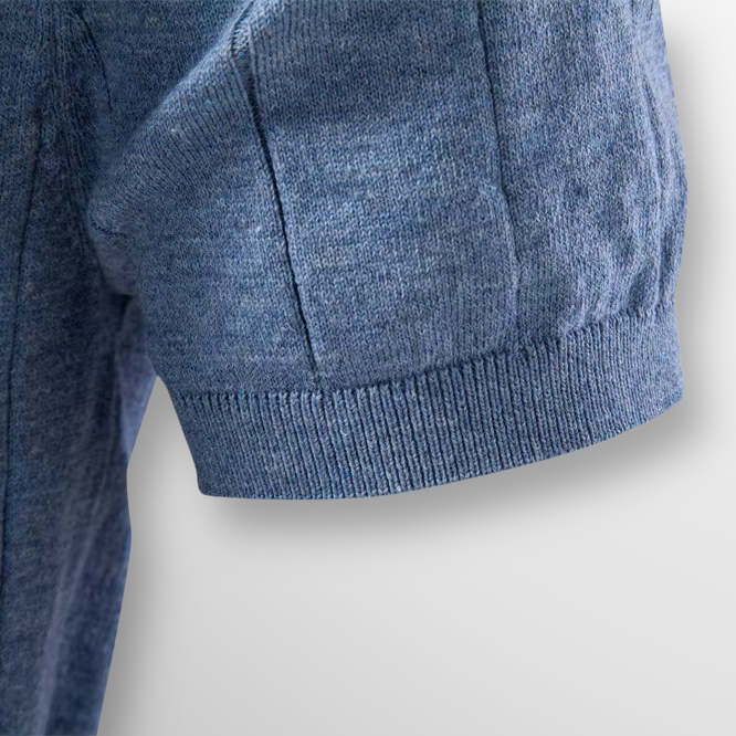 Lucento Rib Tee – Verfijnd, Ademend & Modern