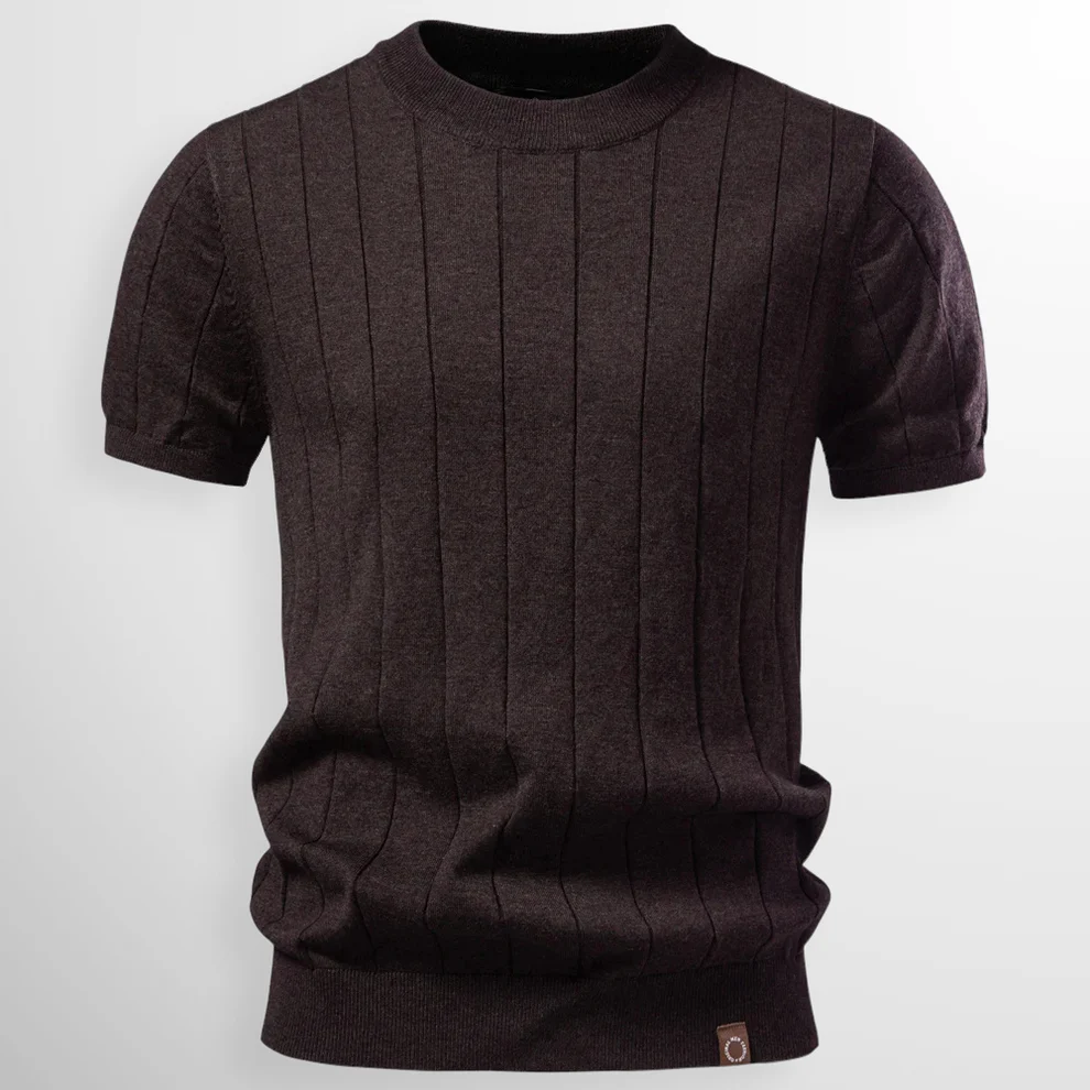 Luca | Luxe Geribde T-Shirt