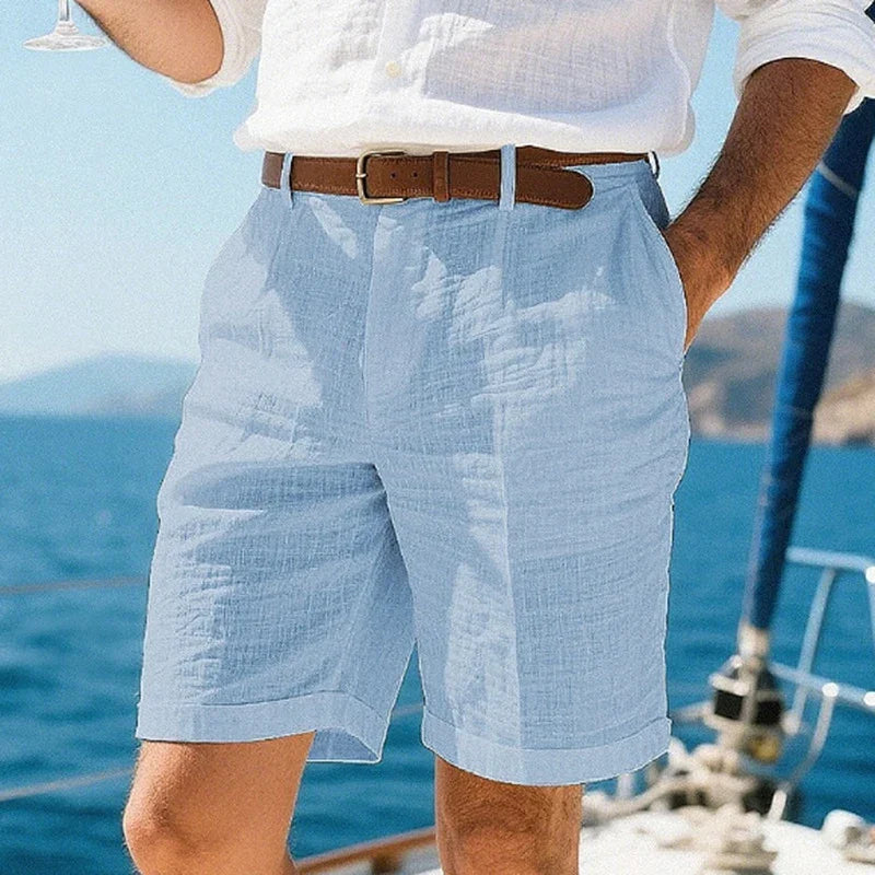 Lucento Linnen Short – Luchtig, Comfortabel & Tijdloos