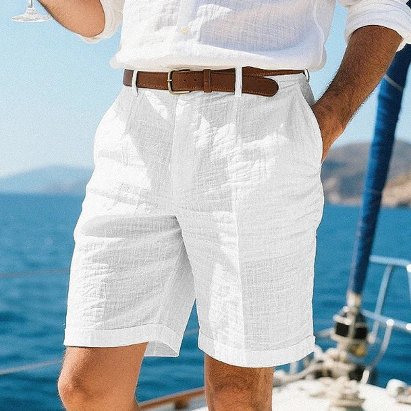 Lucento Linnen Short – Luchtig, Comfortabel & Tijdloos