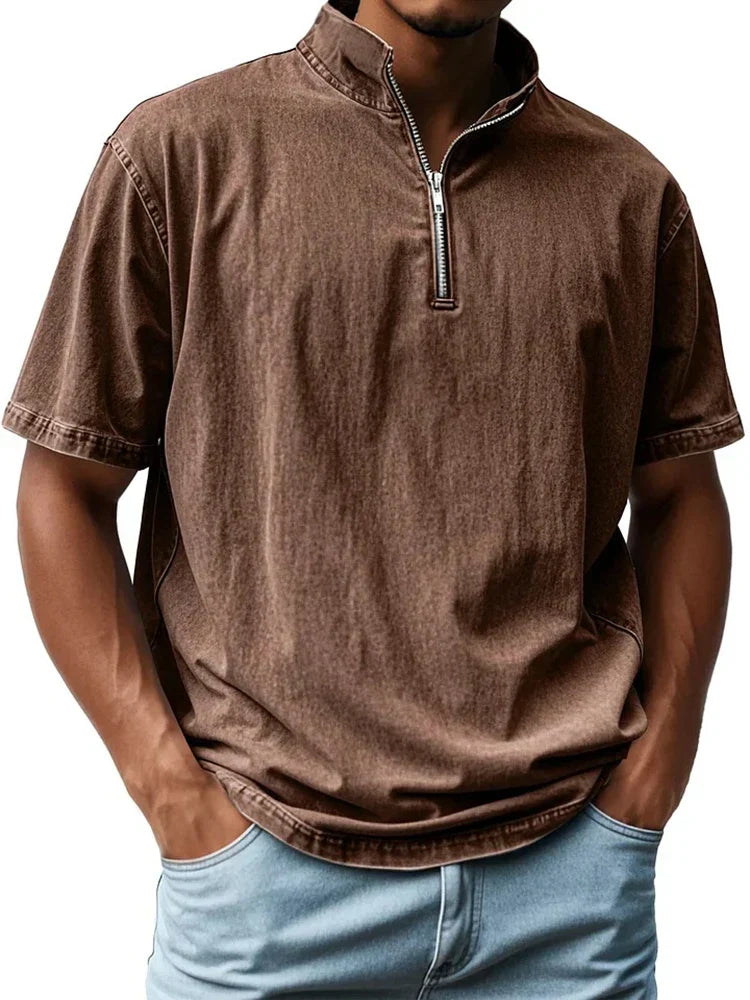 Varello Zip Polo – Modern, Comfortabel & Moeiteloos Verzorgd