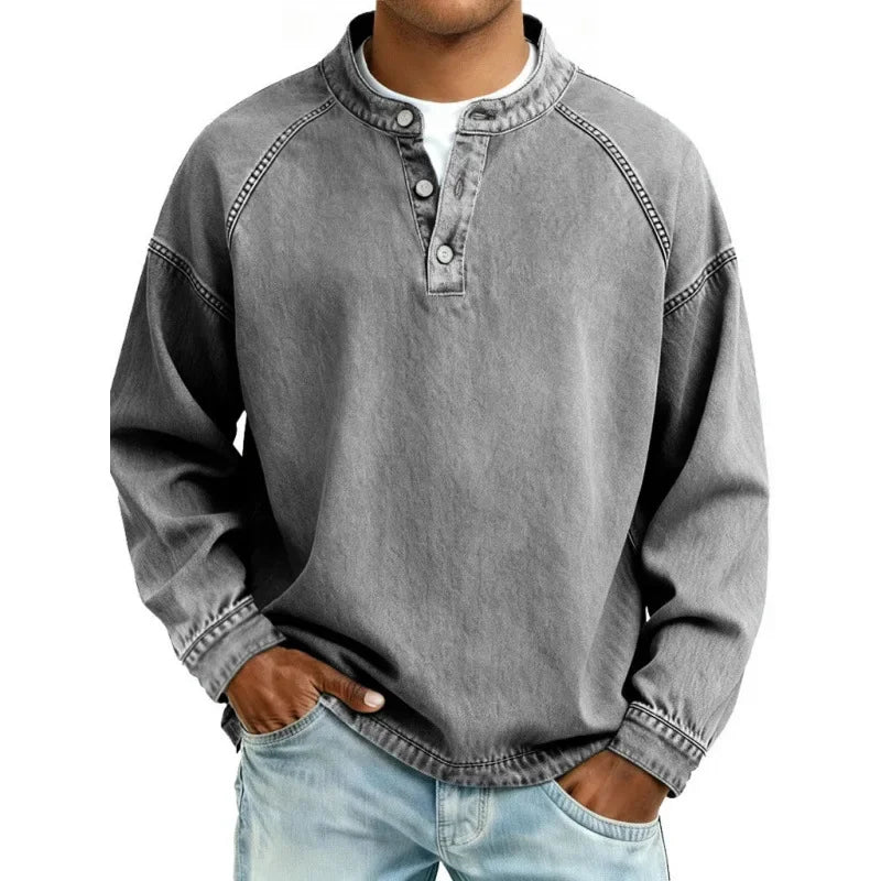 Mavero Vintage Longsleeve – Authentiek, Comfortabel & Karaktervol