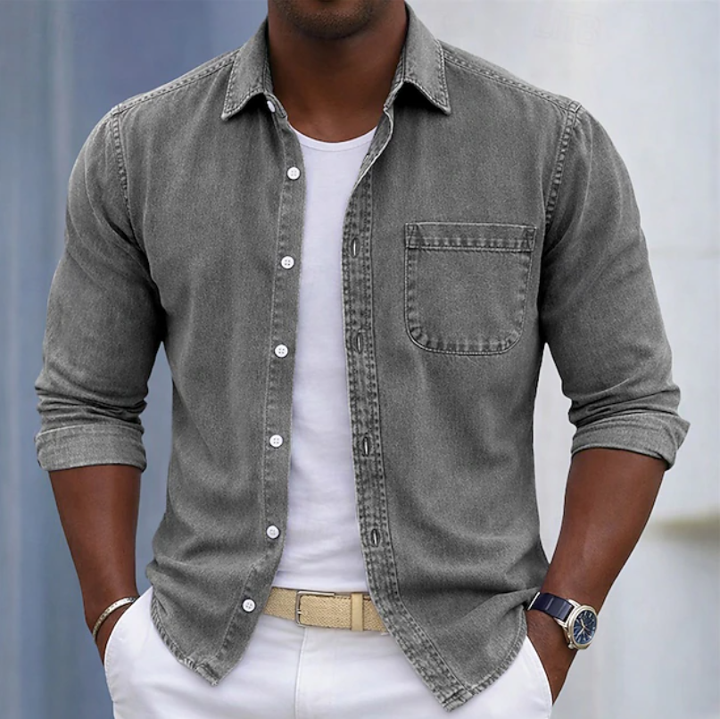 Marvino Denim Overhemd – Casual, Verzorgd & Tijdloos
