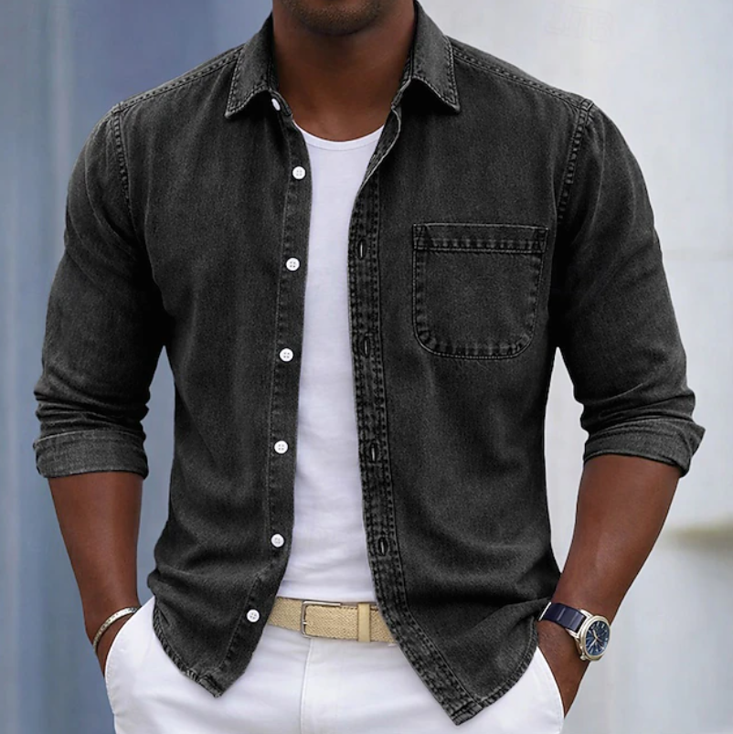 Marvino Denim Overhemd – Casual, Verzorgd & Tijdloos