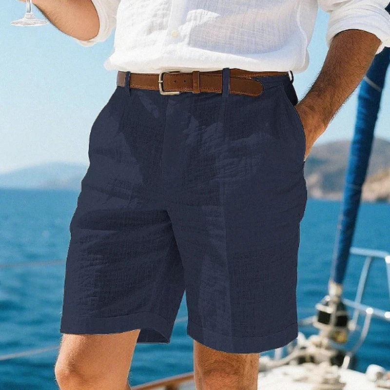 Lucento Linnen Short – Luchtig, Comfortabel & Tijdloos