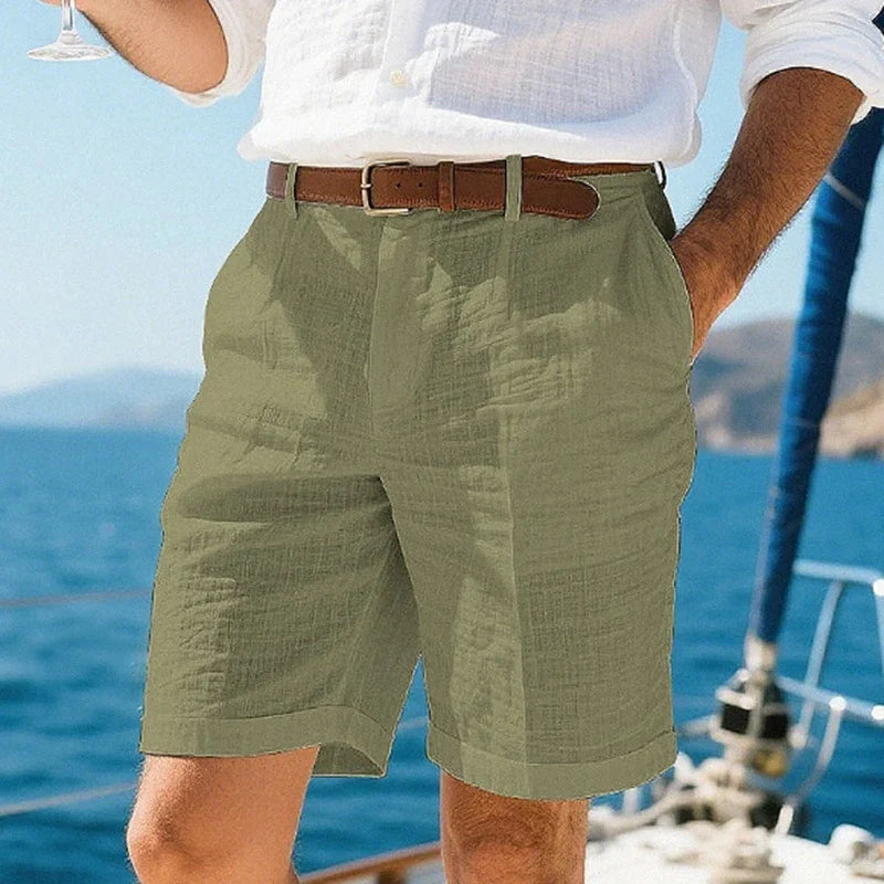 Lucento Linnen Short – Luchtig, Comfortabel & Tijdloos