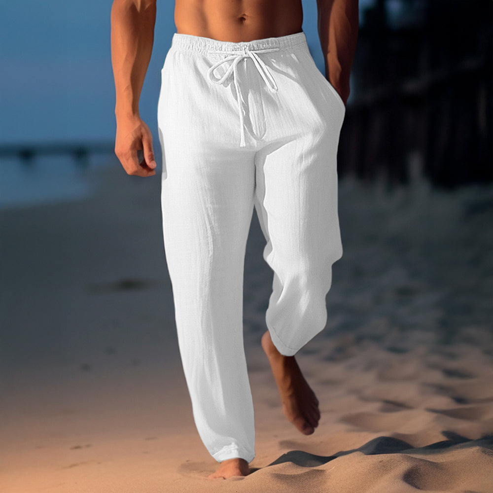 Mykonos Linnen Broek – Lichtgewicht, Tijdloos & Verzorgd