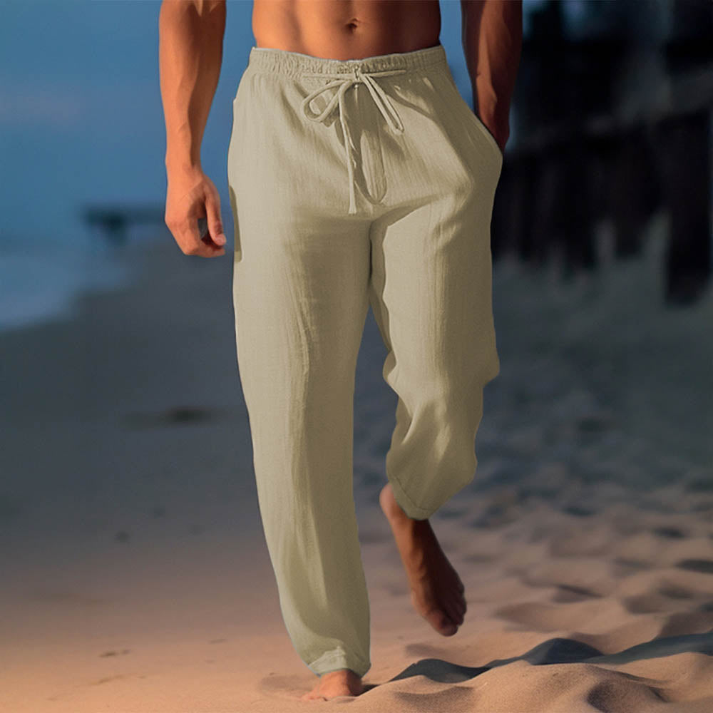 Mykonos Linnen Broek – Lichtgewicht, Tijdloos & Verzorgd