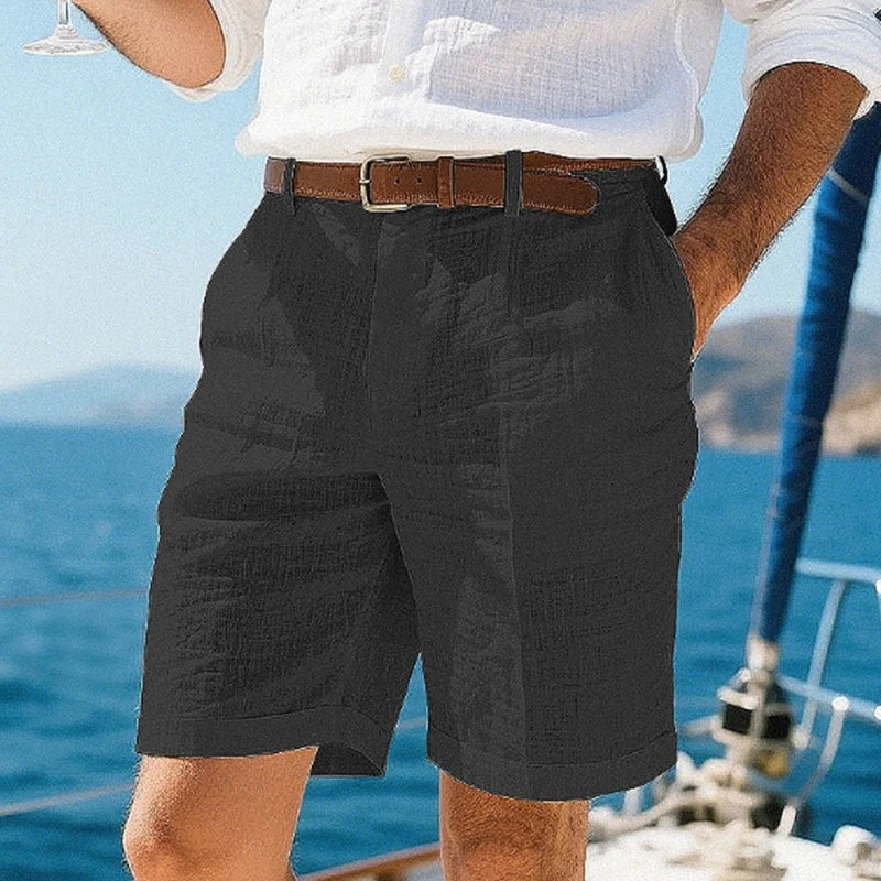 Lucento Linnen Short – Luchtig, Comfortabel & Tijdloos