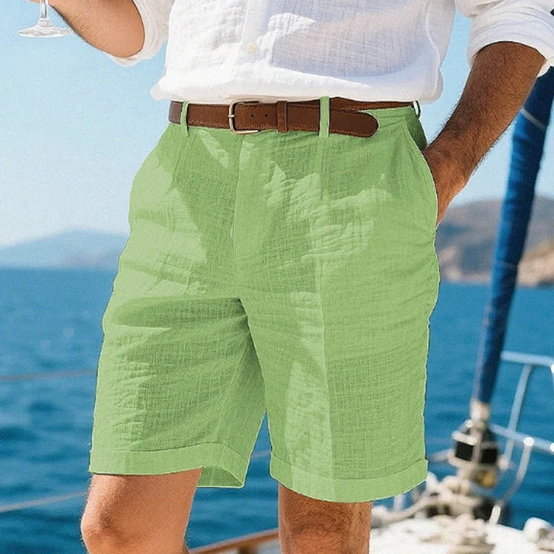 Lucento Linnen Short – Luchtig, Comfortabel & Tijdloos