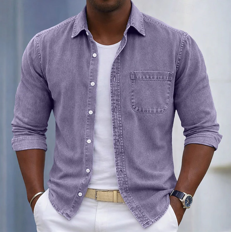 Marvino Denim Overhemd – Casual, Verzorgd & Tijdloos