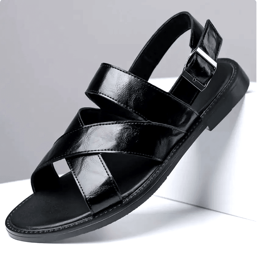 Cesare Leren Sandalen – Elegant, Comfortabel & Tijdloos