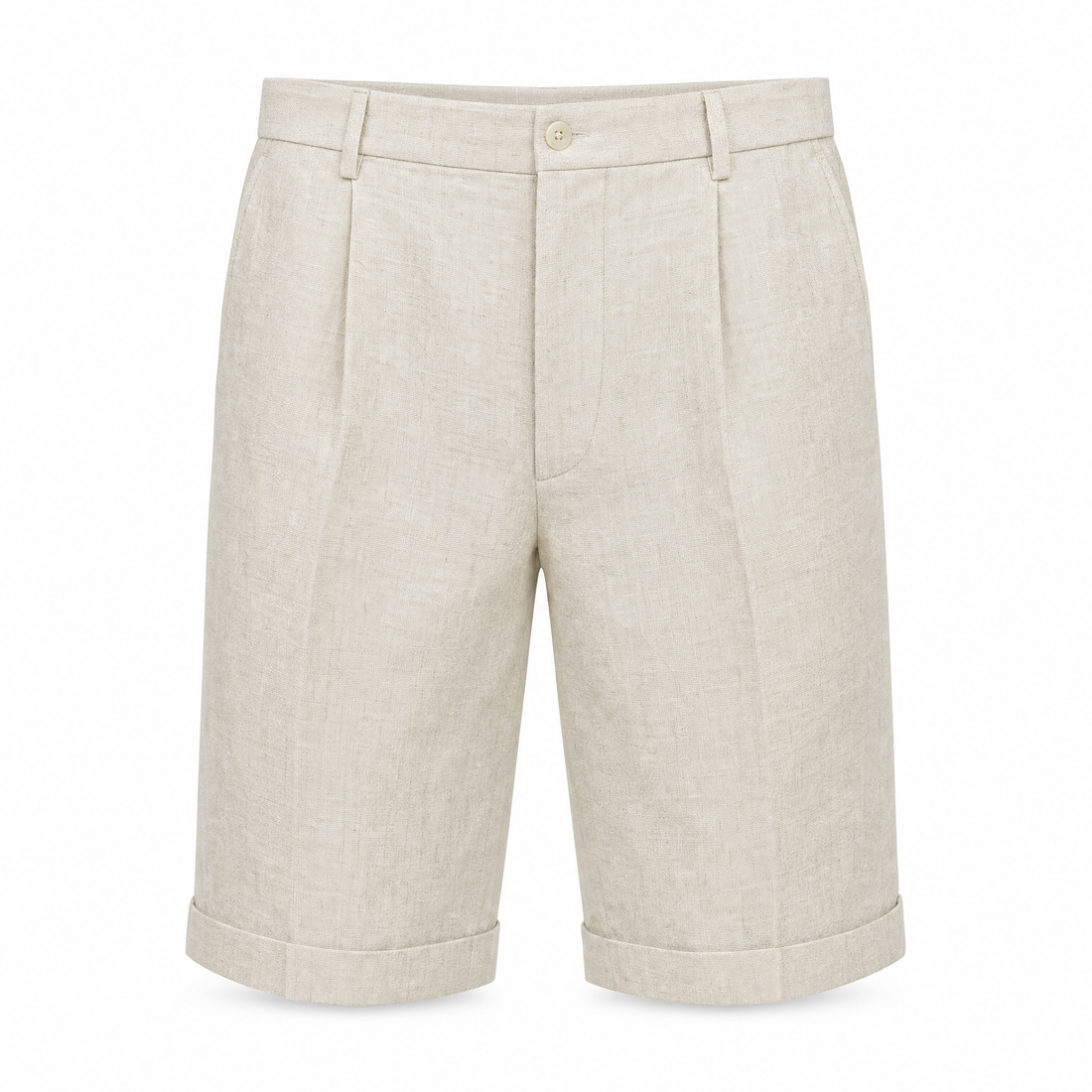Lucento Linnen Short – Luchtig, Comfortabel & Tijdloos