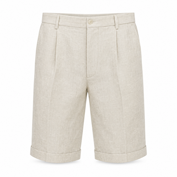 Lucento Linnen Short – Luchtig, Comfortabel & Tijdloos